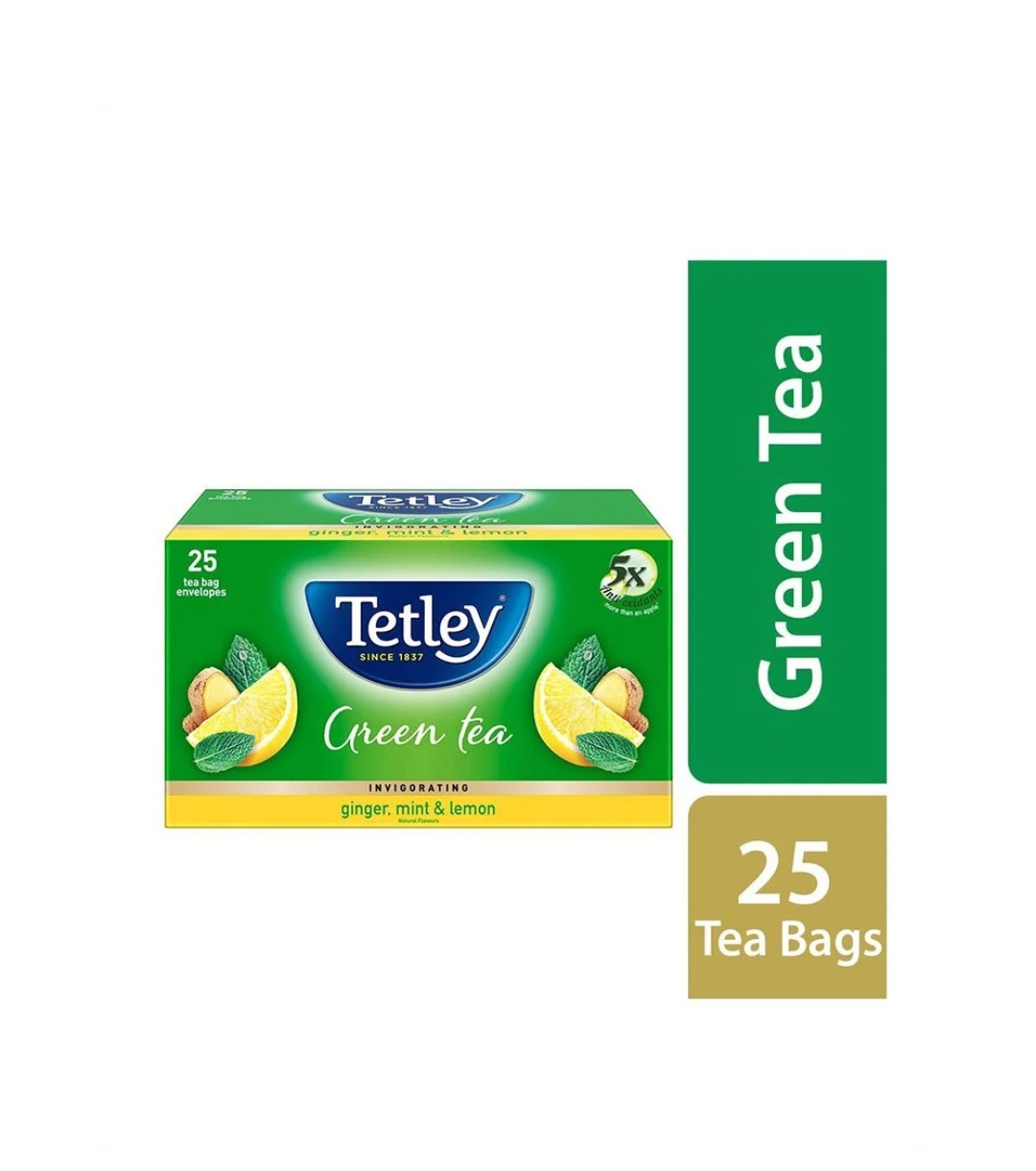 Tetley Ginger, Mint & Lemon Green Tea Bags