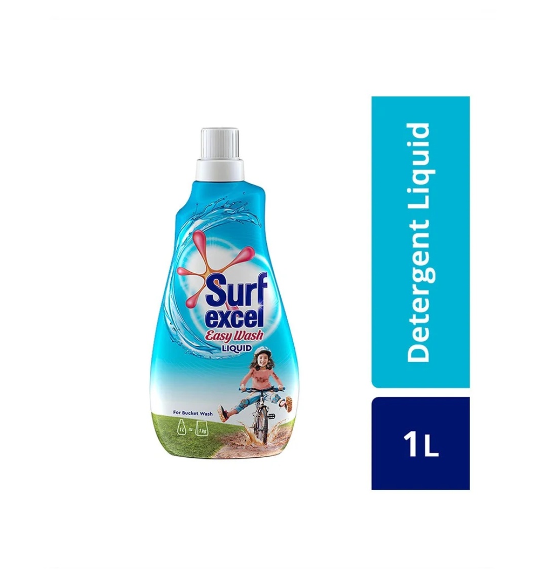 Surf Excel Easy Wash Liquid Detergent, 1 lit