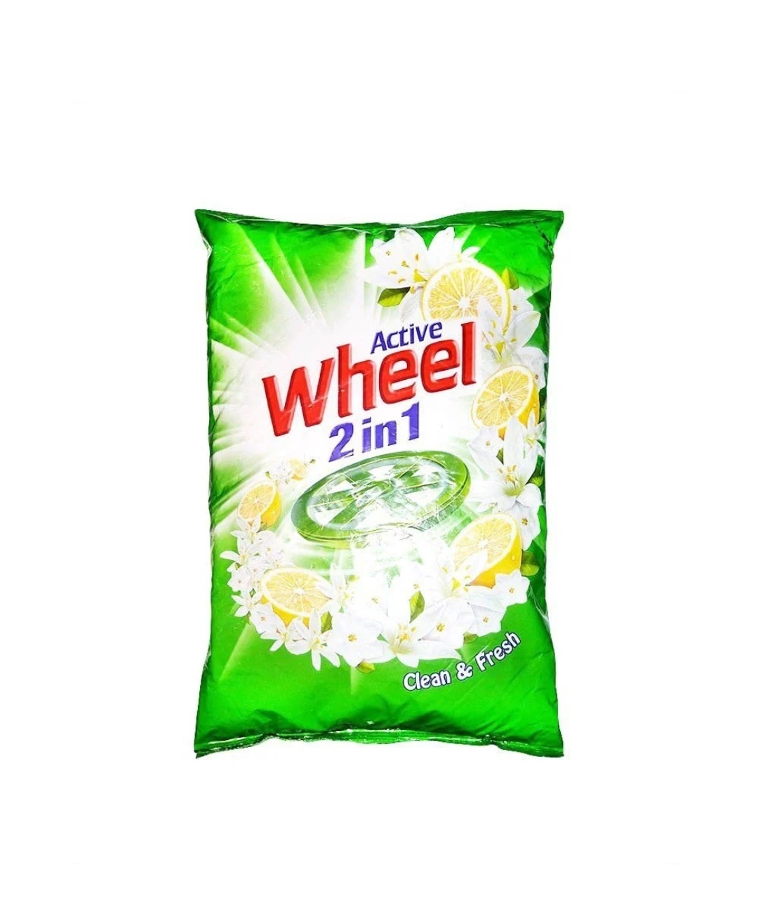 Active Wheel 2 in 1 Clean & Fresh Detergent Powder, 1 kg