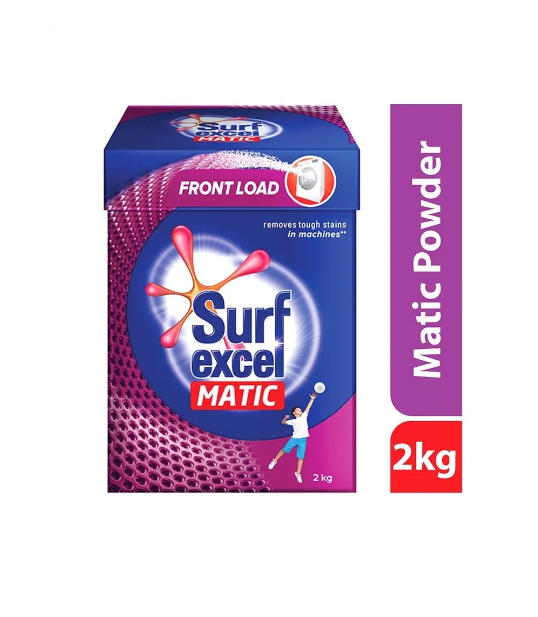 Surf Excel Matic Front Load Detergent Powder (Carton), 2 kg