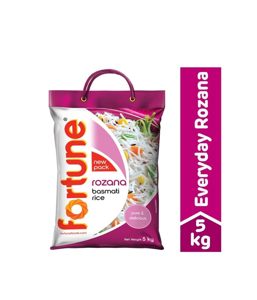 Fortune Rozana Basmati Rice, 5 kg