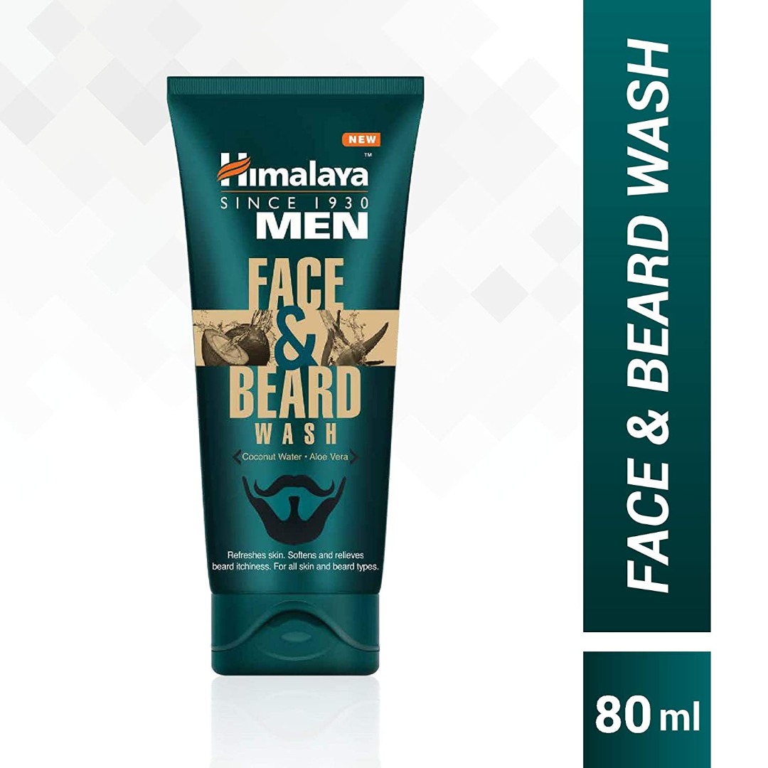 Himalaya Men Face and Beard Wash, 80ml