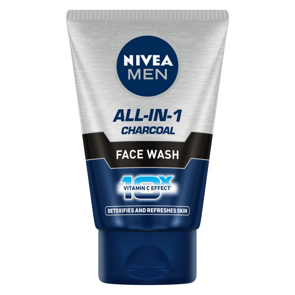 NIVEA MEN All-in-One Face Wash with 10X Vitamin C effect reduces acne, refreshes skin, 100g