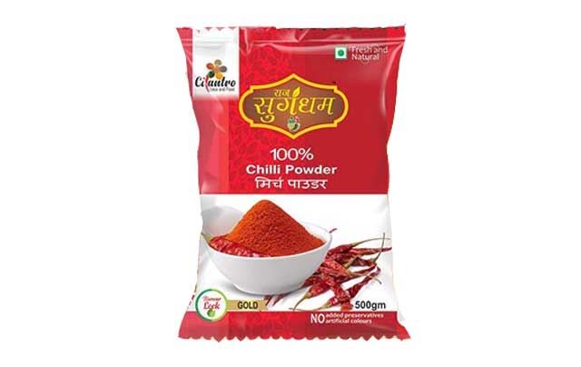 Raj Sugandham Gold Red Chilli Powder - 500 gm