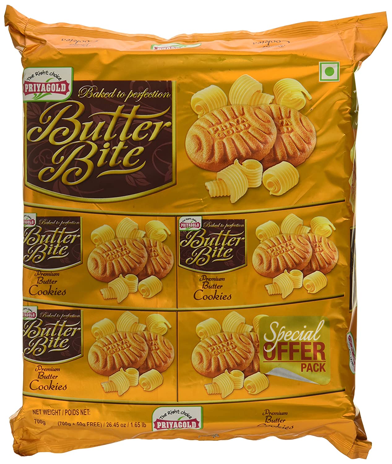 Priyagold Butter Bite Biscuits - 750 gm