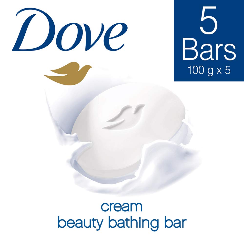 Dove Cream Beauty Bathing Bar, 100g (Buy 4 Get 1 Free)