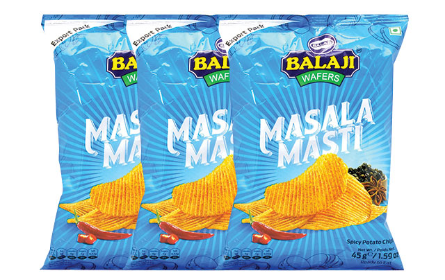 Balaji Potato Masala Wafers - 45 gm x 3
