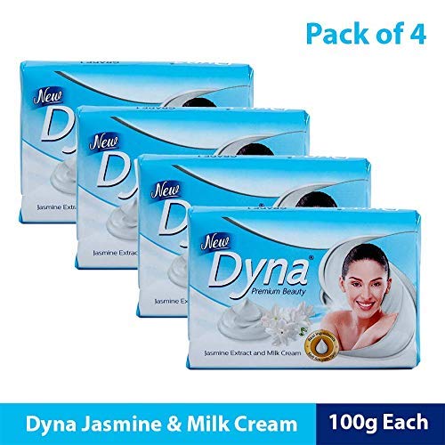 Dyna Jasmine Extract & Milk Cream Soap - 125 gm x 4