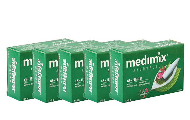 Medimix Ayurvedic 18 Herbs Soap - 125 gm x 5