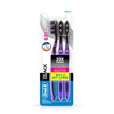 Oral-B Ultrathin Sensitive Toothbrush - Black (Buy 2 + 1 Free)