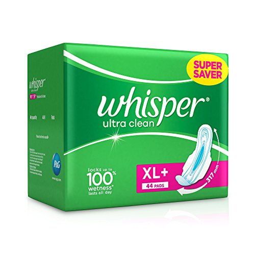 Whisper Ultra Clean Sanitary Pads (XL) - 44 Piece