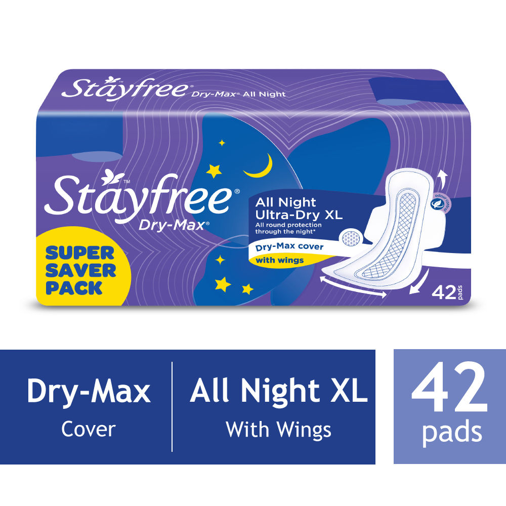 Stayfree Dry Max All Night XL : 42 U