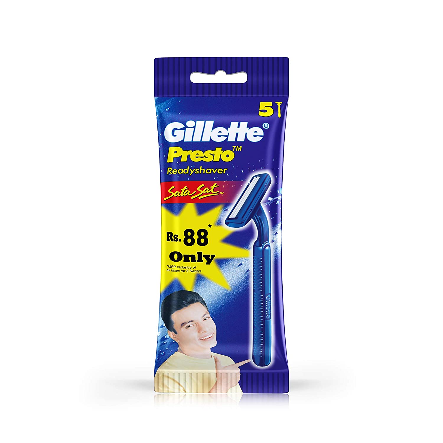 Gillette Presto Ready Shaver - 5 Units