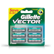 Gillette Vector Twin Blades - 6 Cartridges