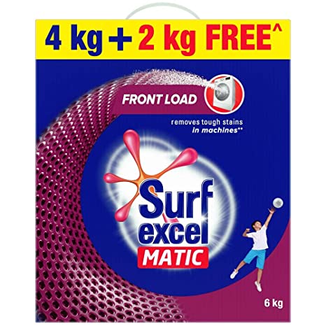 Surf Excel Matic Front Load Detergent Powder : 4 kgs