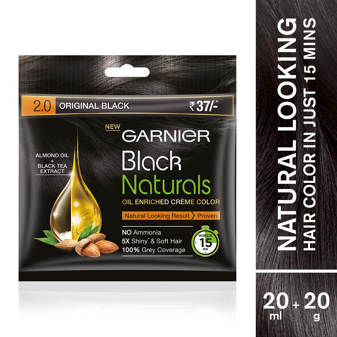 Garnier Brown Black 3.0 Natural Cream Colour : 20 ml