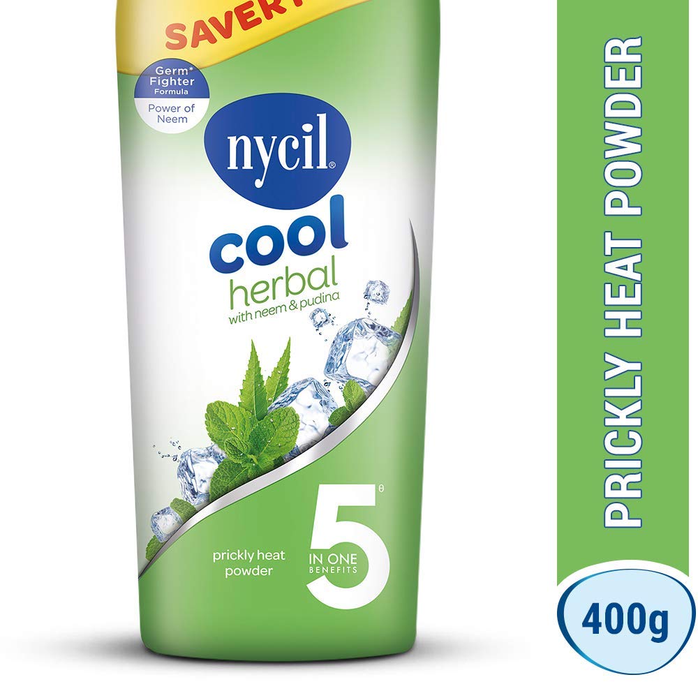 Nycil Cool Herbal Prickly Heat Powder : 400 gms