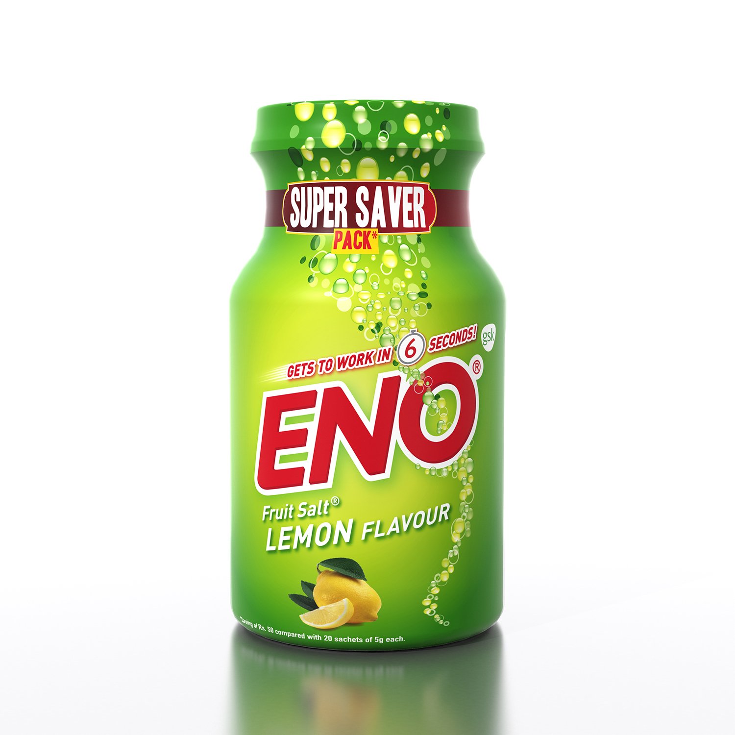 Eno Fruit Salt Lemon Flavour : 100 gms