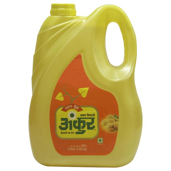 Ankur Filtered Groundnut Oil 5 L (Jar)