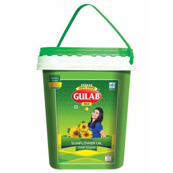 Gulab Sunflower Oil 15 L (Bucket)
