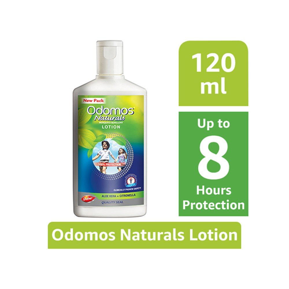 Odomos Naturals Mosquito Repellent Lotion with Aloe Vera + Citronella 120 ml