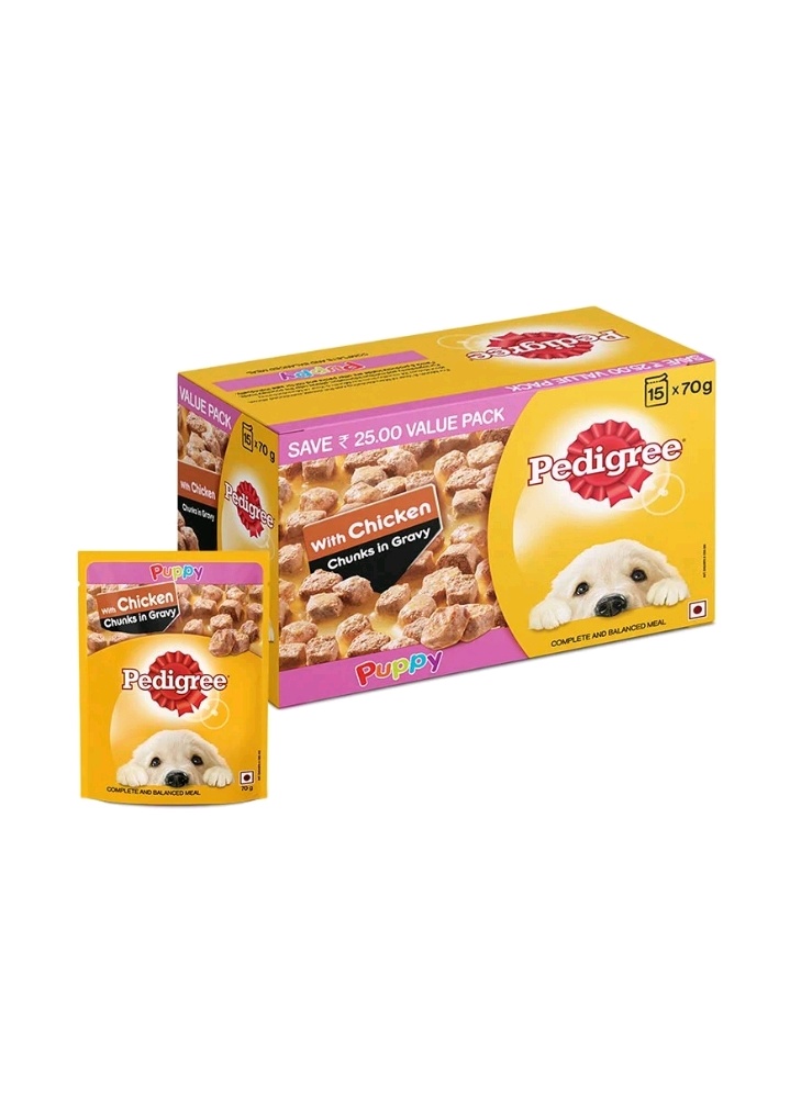 Pedigree Chicken Chunk in Gravy (PUPPY) Wet Food