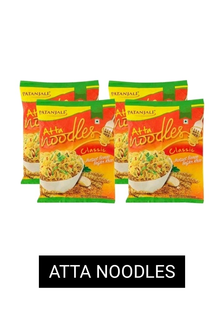 PATANJALI CLASSIC ATTA NOODLES PACK OF 4