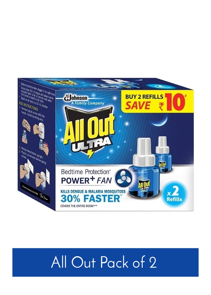 All Out Ultra Power Refill Pack of 2