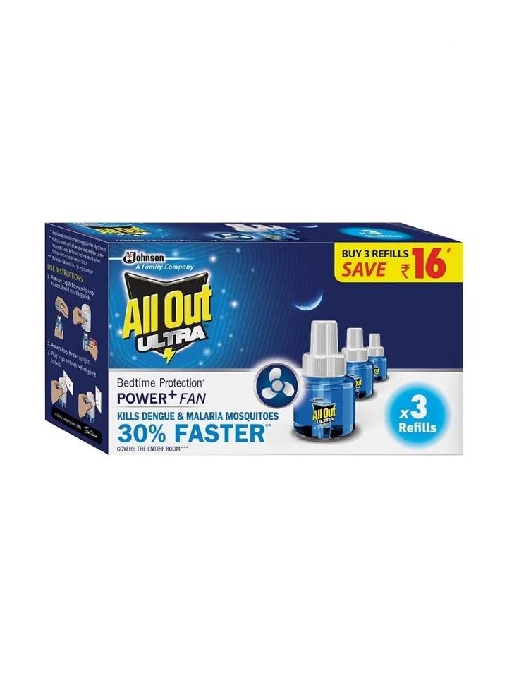 All Out Ultra Power Refill Pack of 3