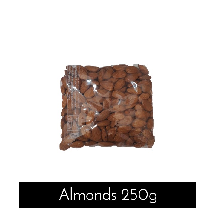 Pure Organically produced Almonds 250g 