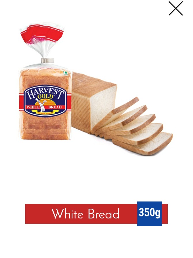 Harvest White Bread 350g